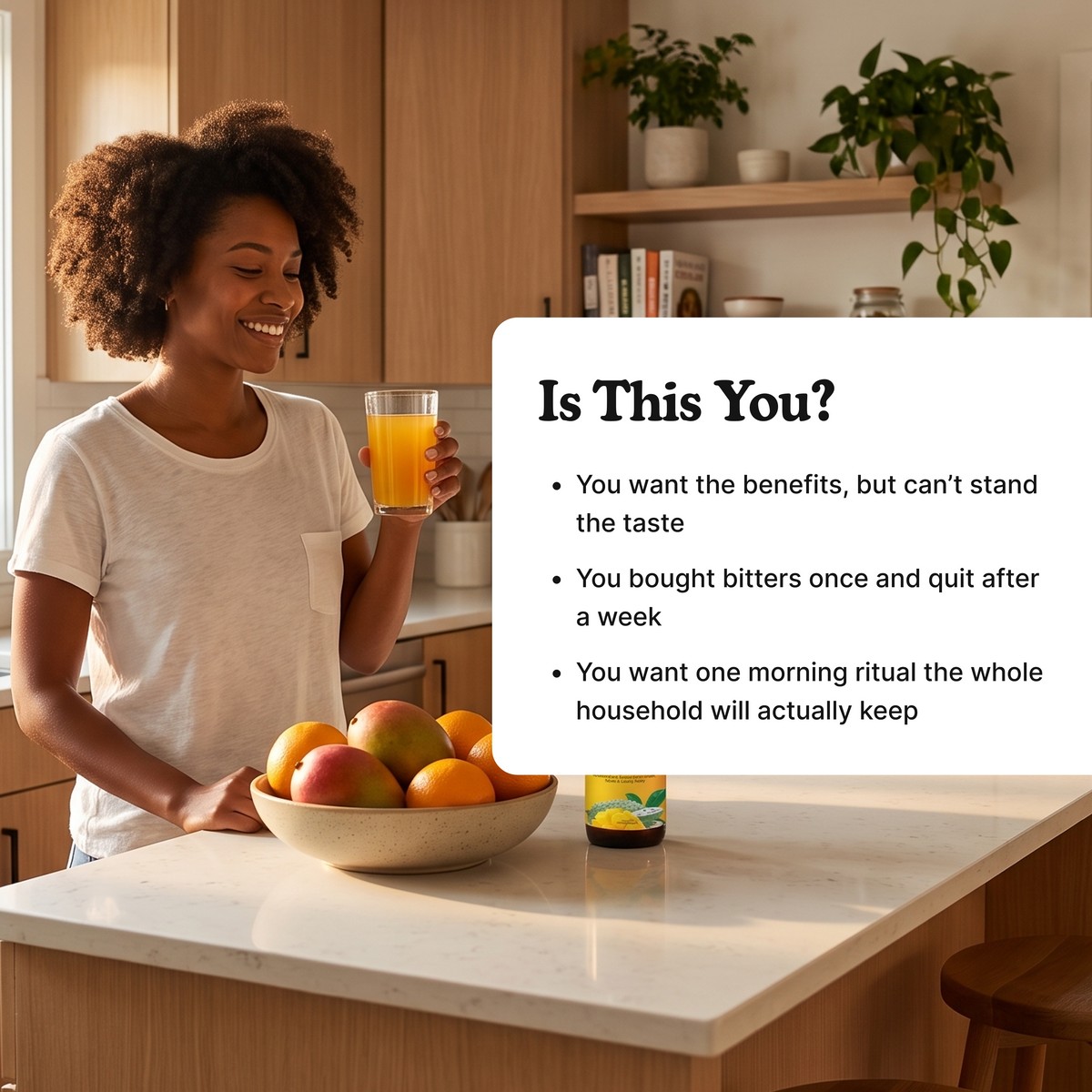 Is This You? · You want the benefits, but can't stand the taste
