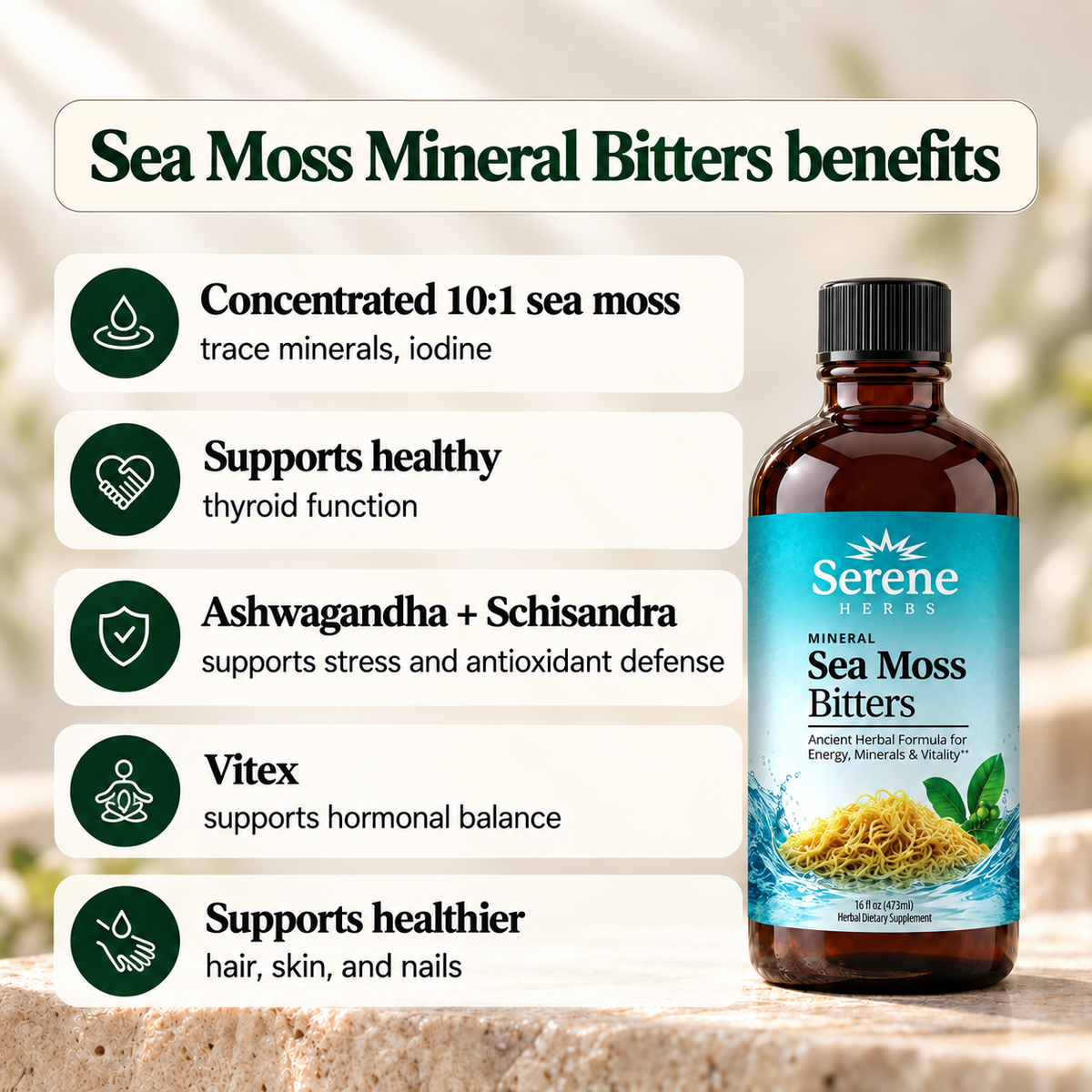 Sea Moss Mineral Bitters + Soursop Bitters