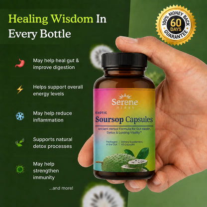 Soursop Capsules: Daily Holistic Blend