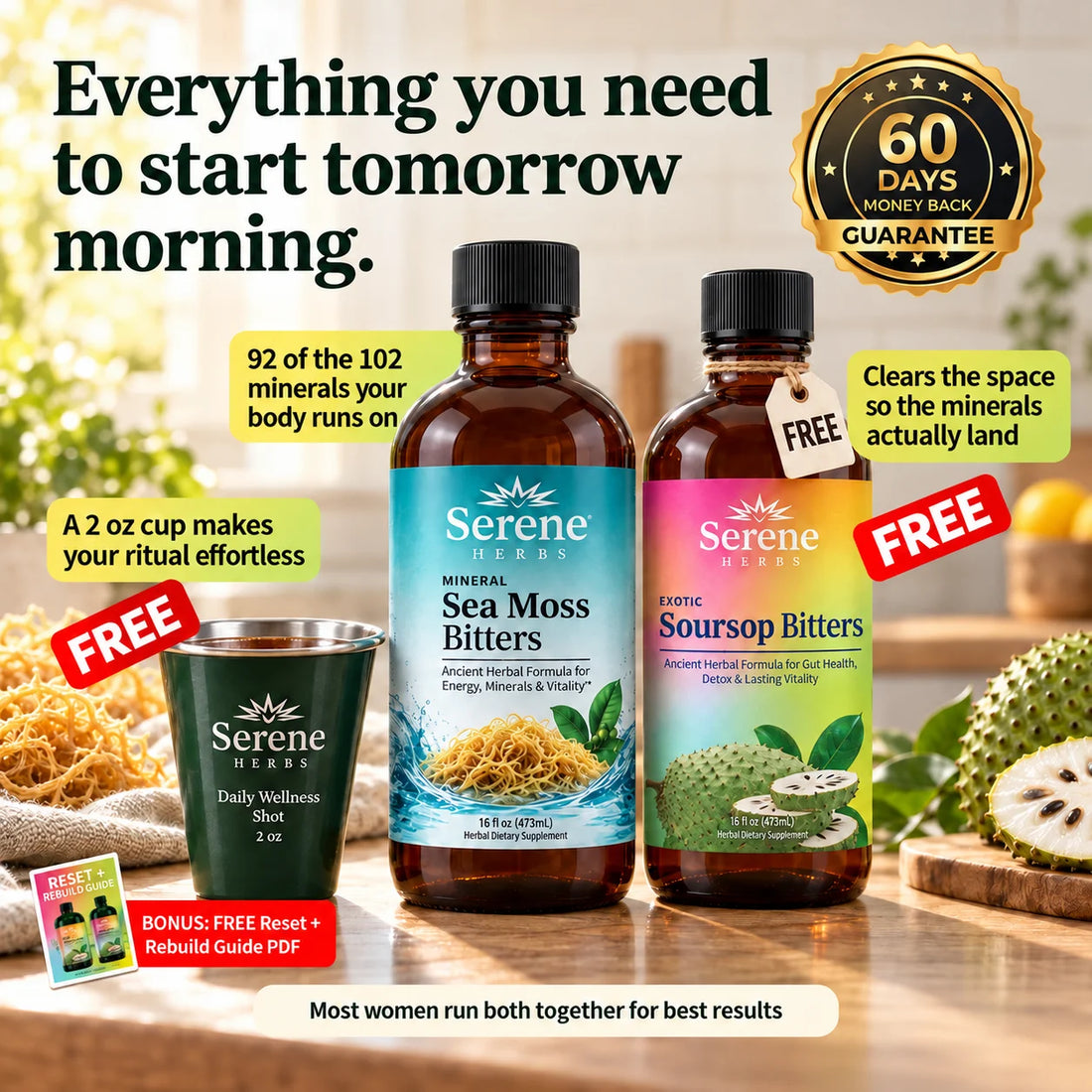 The two-bottle morning ritual